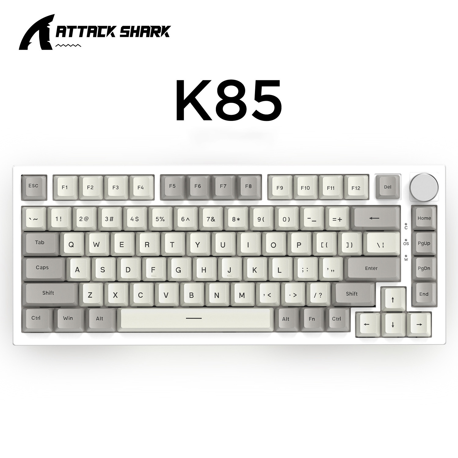 Attack Shark K85 Wired 82 Keys PBT Keycaps RGB Magnetic Switch Mechanical Keyboard