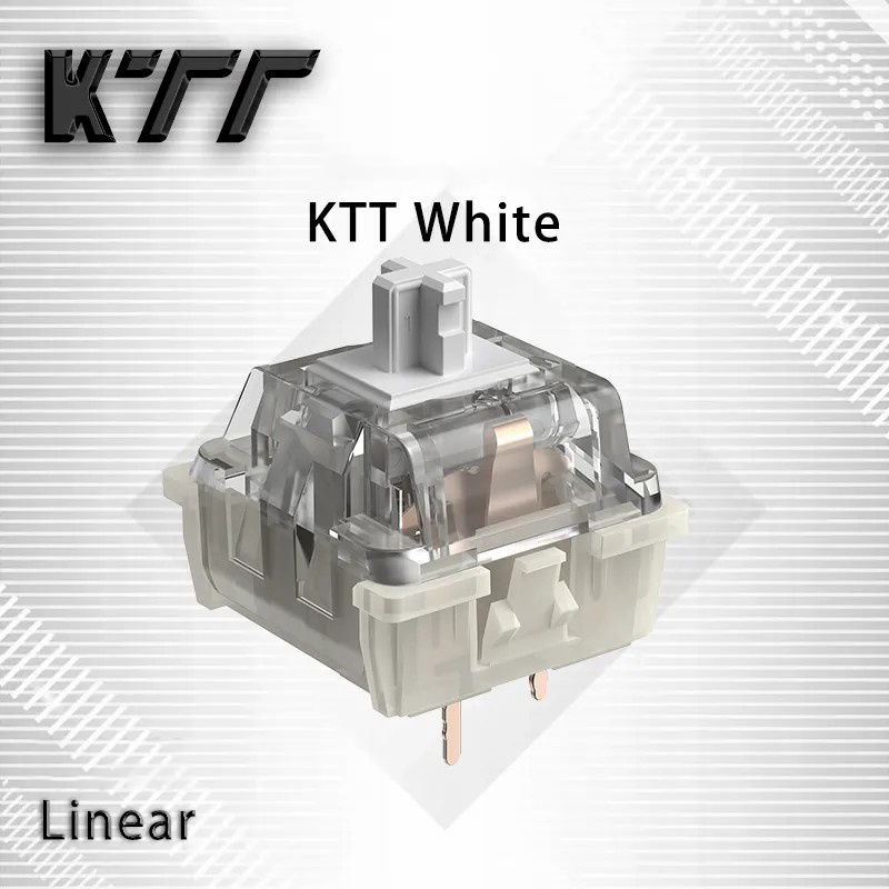 DIY Mechanical Keyboard Kang White V3 Linear Switches KTT Keyboard Switch