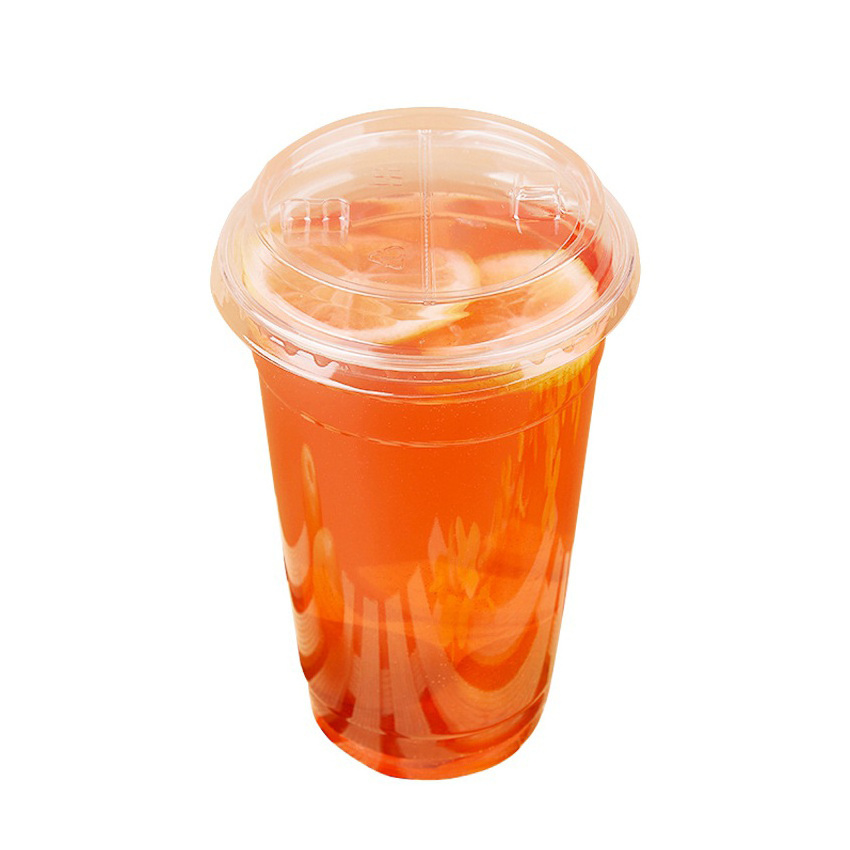 Custom Logo Accept Disposal Transparent 12 16 20 24 32 oz Clear PLA PET Plastic Cup