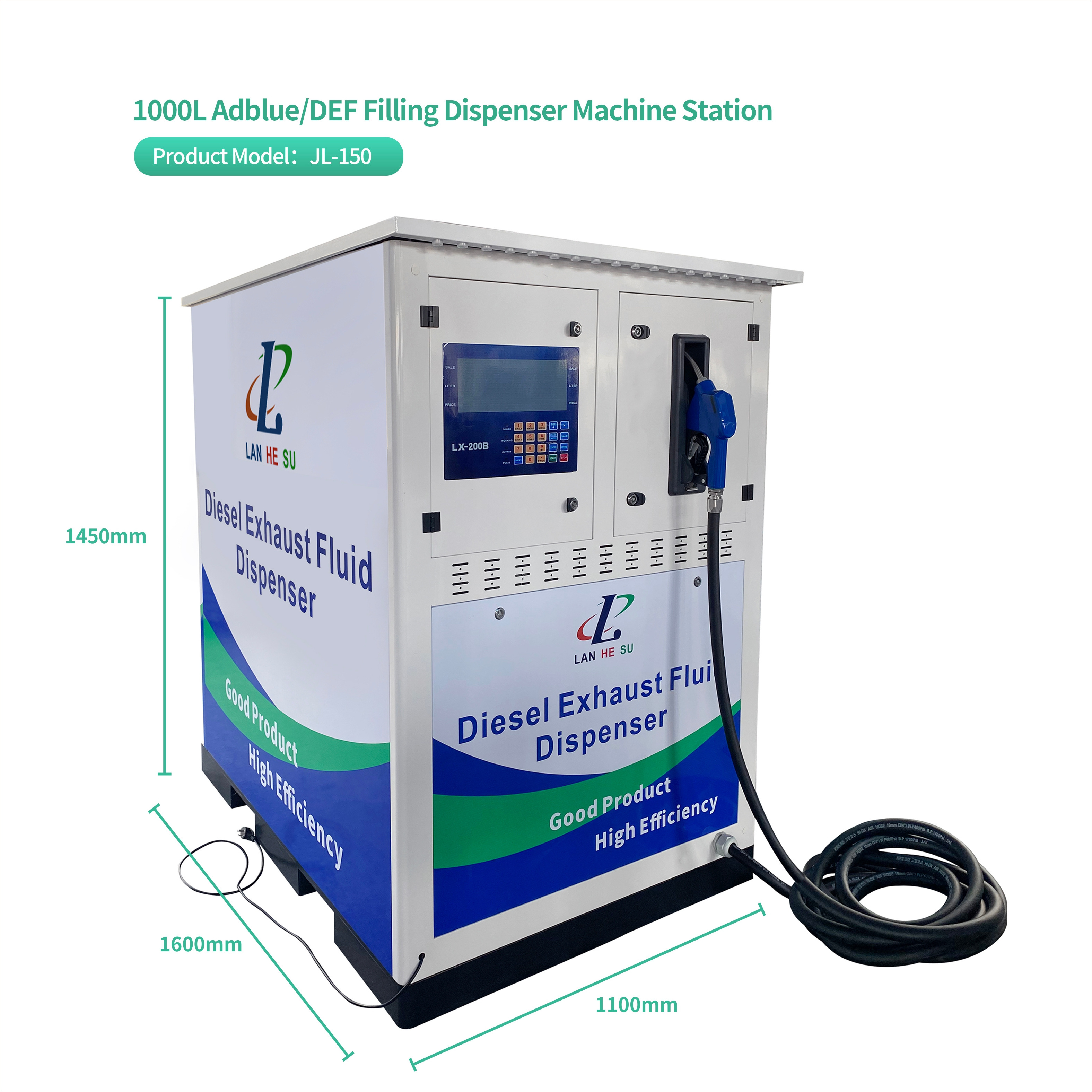 1000L Capacity  Ibc Tank AdBlue Dispenser with Counter for Efficient Liquid Handling