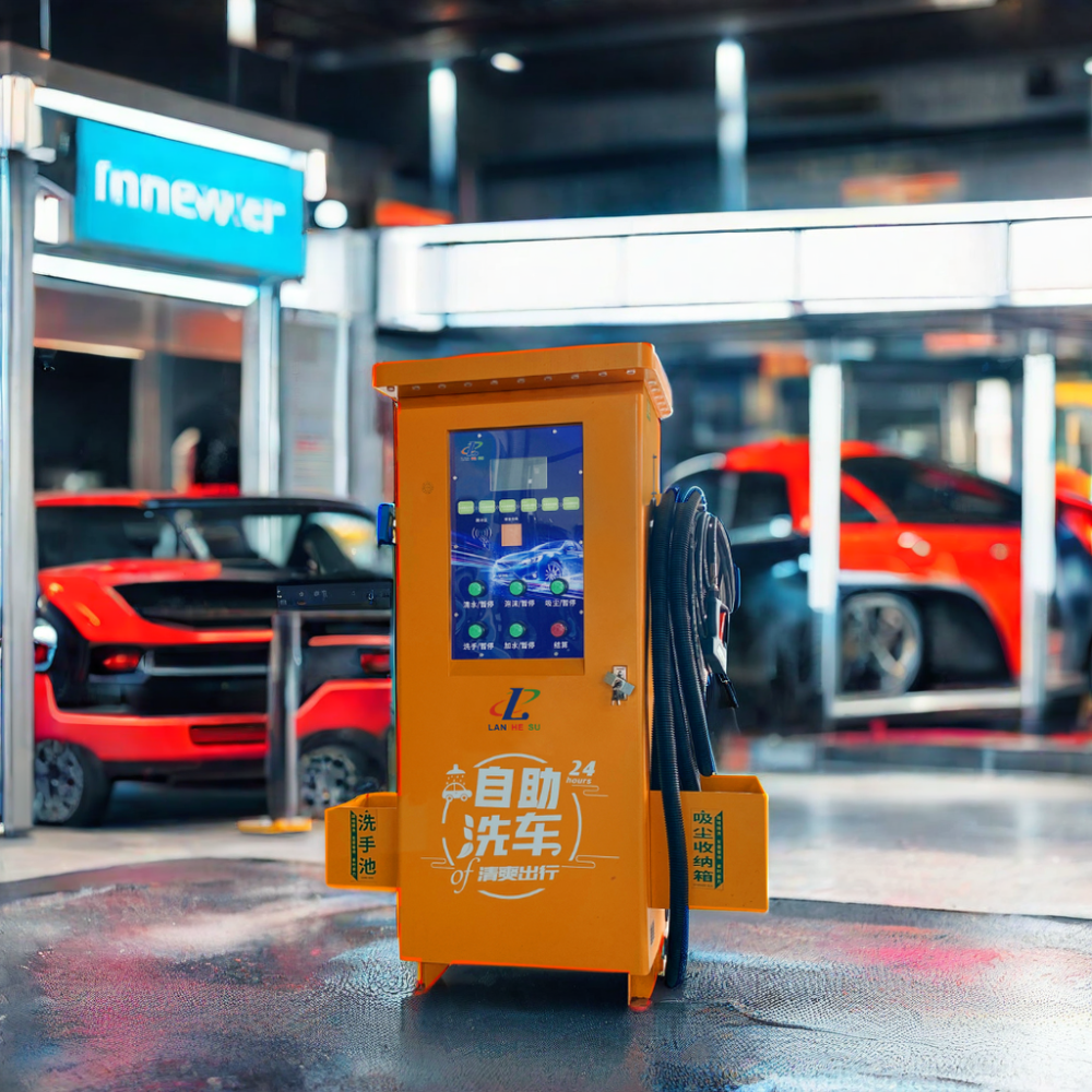 China Self Service Car Wash Equipment 2500W  Smart 24hour Selfservice Car Washing Machine Com With Car Wash System