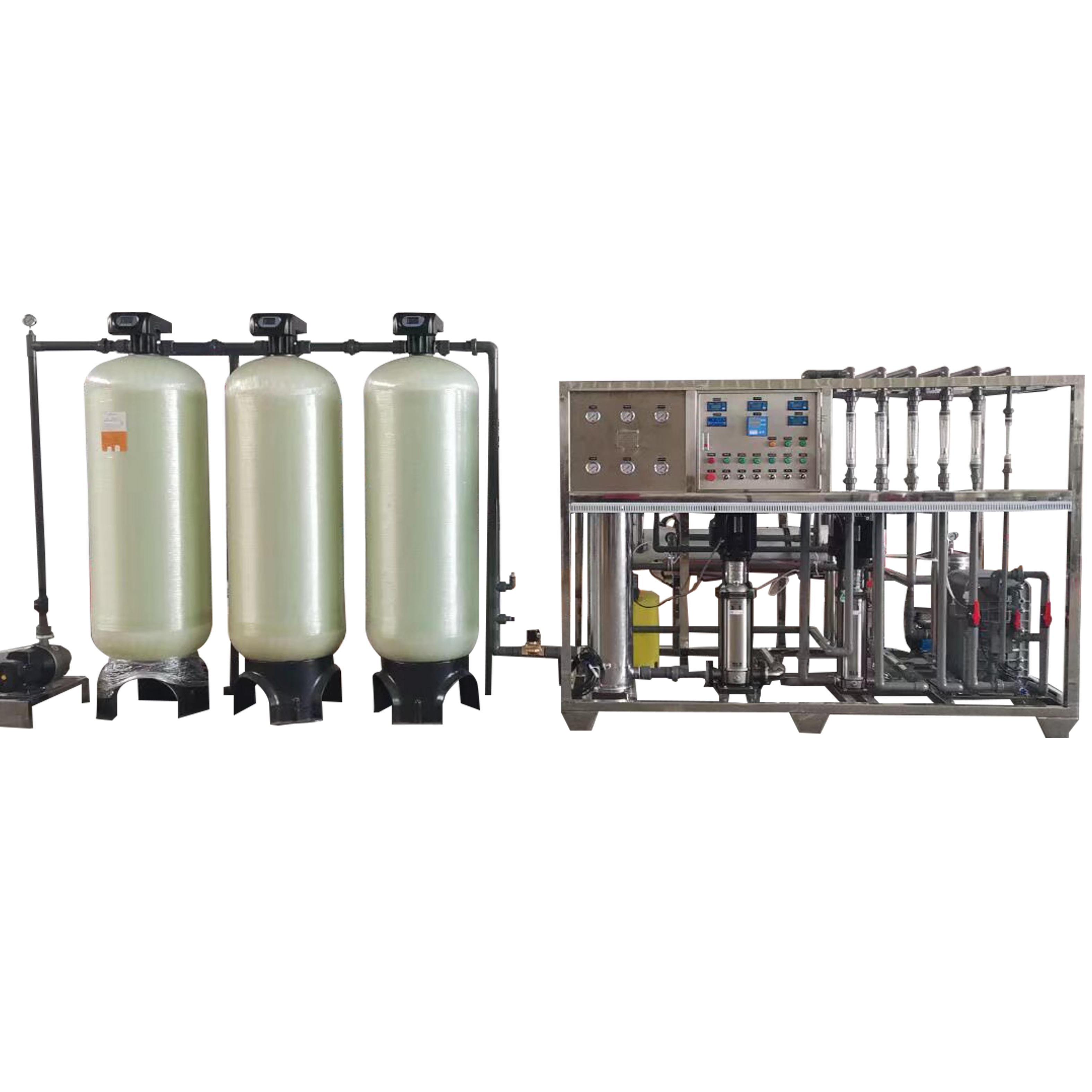 Desalination Salt Water to Drinking Ro Water Treatment Plant Serial Reverse Osmosis Machine