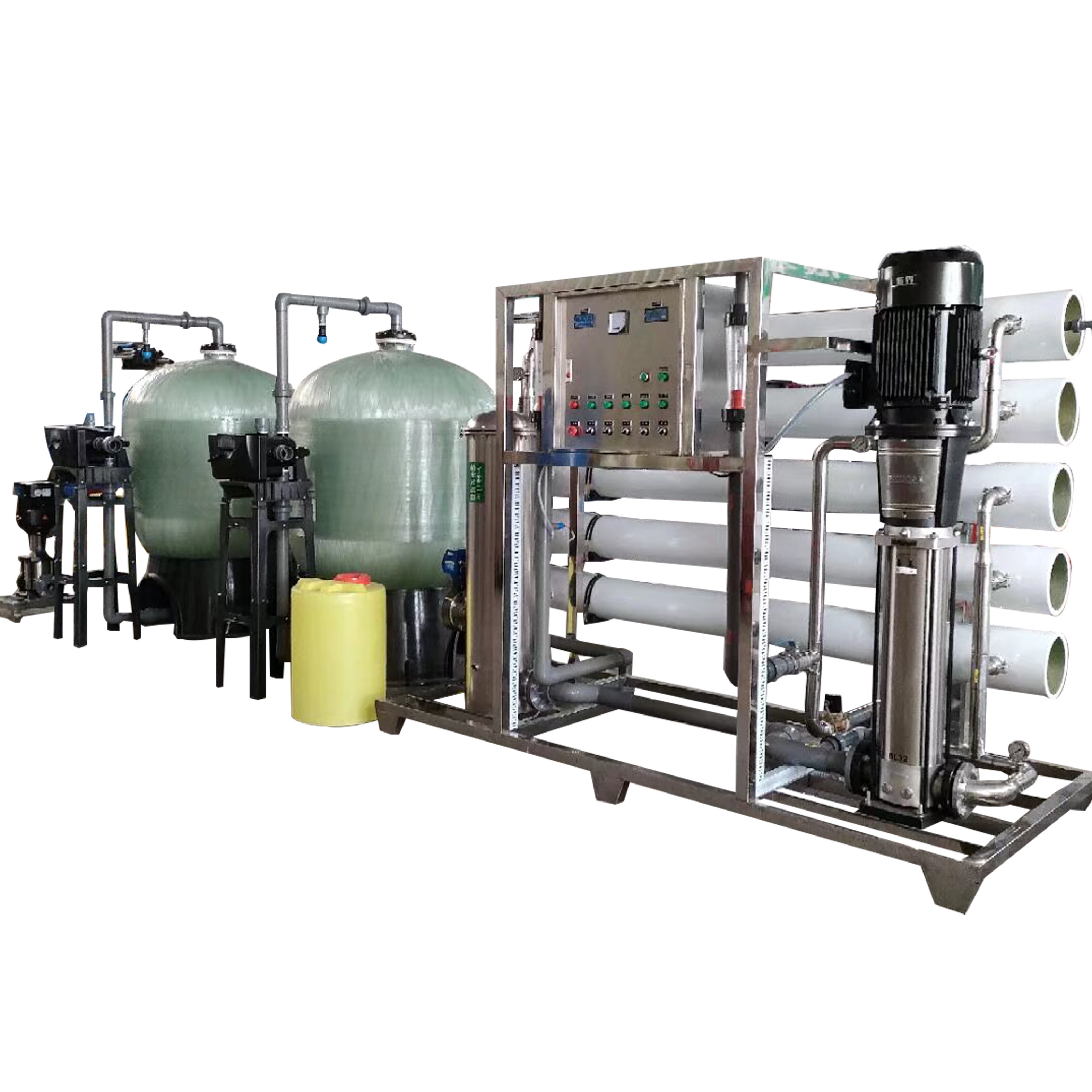 Desalination Salt Water to Drinking Ro Water Treatment Plant Serial Reverse Osmosis Machine