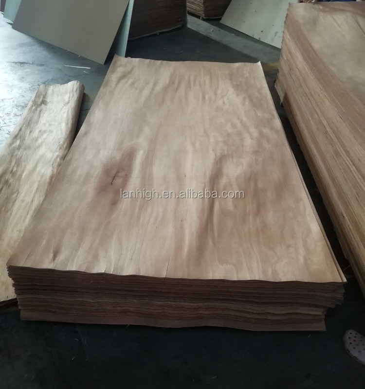 light red rotary cut veneer and natural wood face veneer