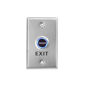 115*70mm 91*28mm Stainless steel Self-reset electronic access control system door opening touch button exit switch