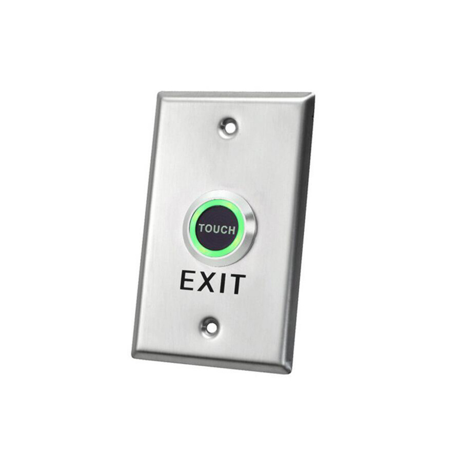 115*70mm 91*28mm Stainless steel Self-reset electronic access control system door opening touch button exit switch