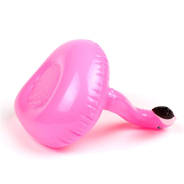 Hot sell floating flamingo inflatable cup holder pool party small cup holder