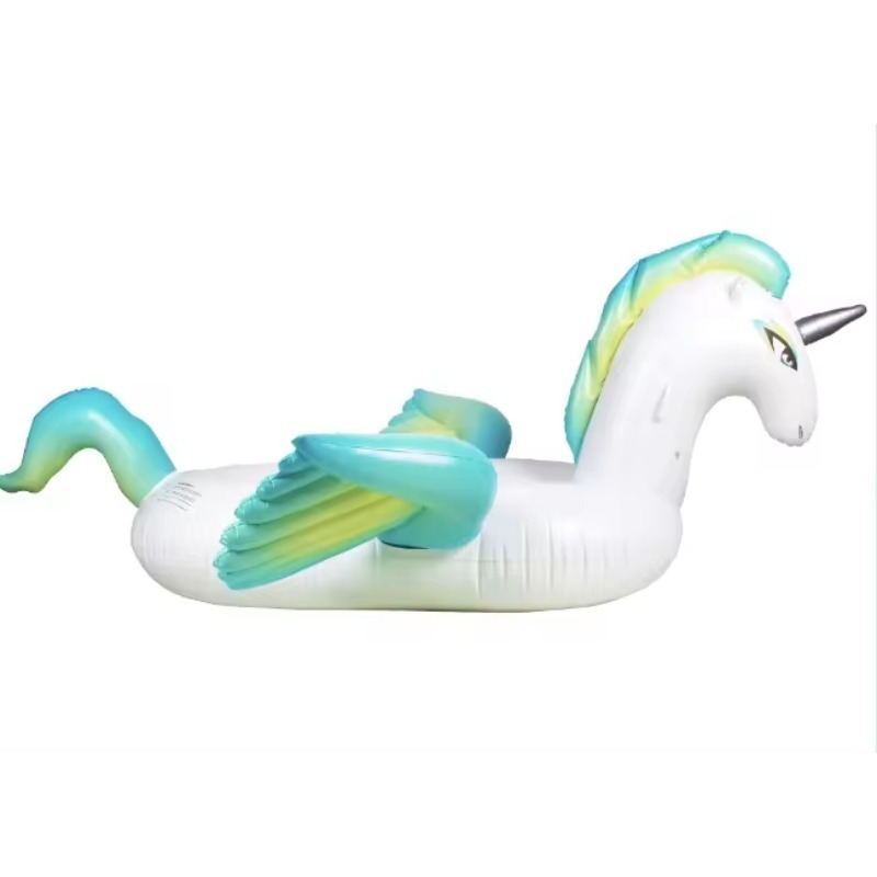 BSCI Indoor and outdoor customized Inflatable Animal Rider Unicorn Ride on inflatable pool toys