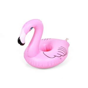 Hot sell floating flamingo inflatable cup holder pool party small cup holder