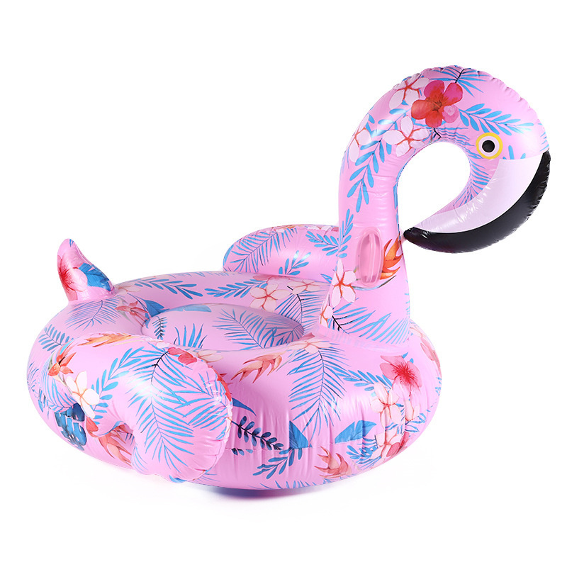 BSCI Flamingo Pool Float Summer Pool Party Vacation Ride Swimming Pool/Inflatable Large Toys Float Product for Adult and Kids