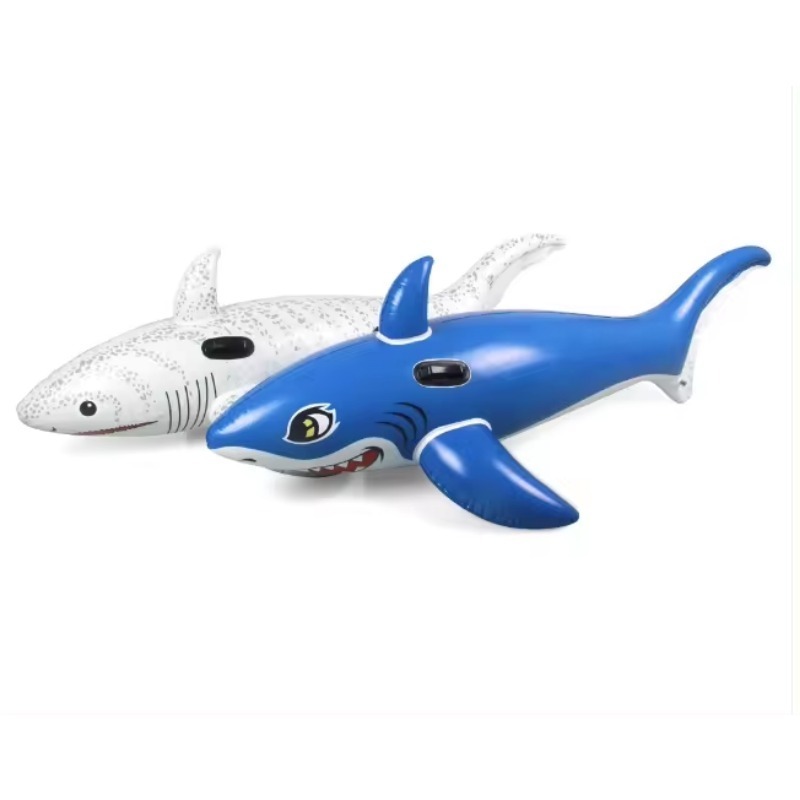 BSCI Customized acceptable Summer Pool and Beach water toys Inflatable Shark Ride On Pool Float for fun