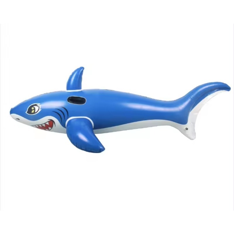 BSCI Customized acceptable Summer Pool and Beach water toys Inflatable Shark Ride On Pool Float for fun