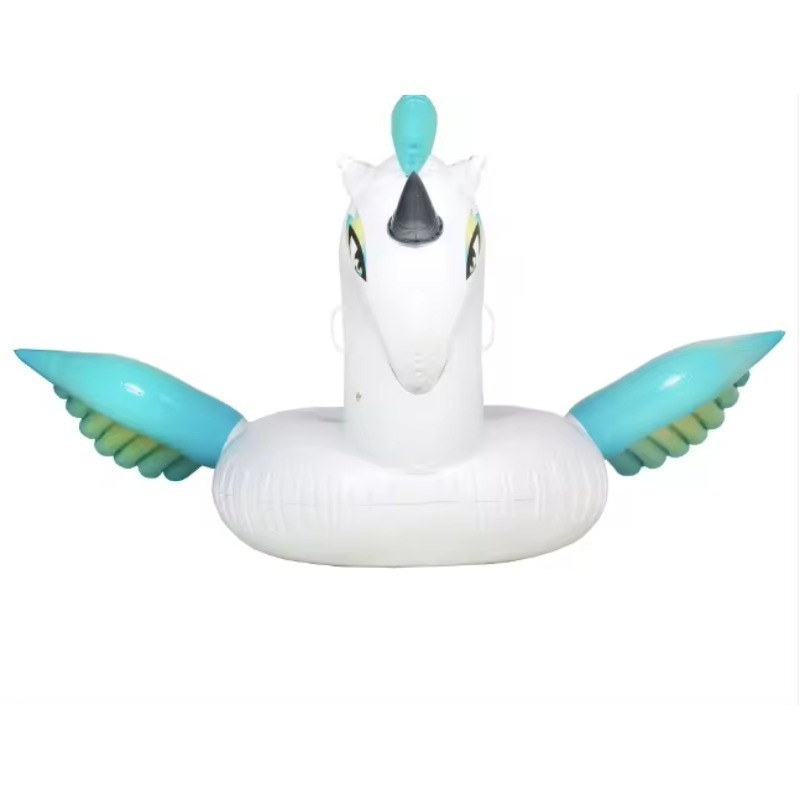 BSCI Indoor and outdoor customized Inflatable Animal Rider Unicorn Ride on inflatable pool toys