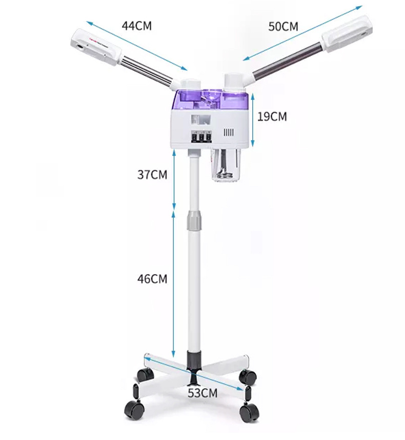 Electric Ozone Ionic Nano Spray Energy Saving Double Head Spray Type Beauty Salon Facial Steamer Professional beauty salon