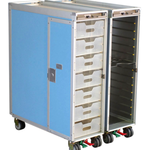 Atlas airline plane galley aluminum half full size food water cart plane airline catering trolley with high quality