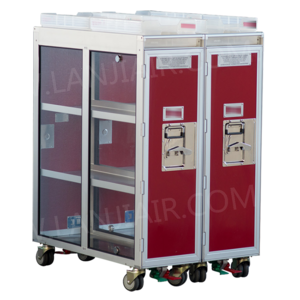 train galley aluminum half full size food water cart train catering trolley with high quality