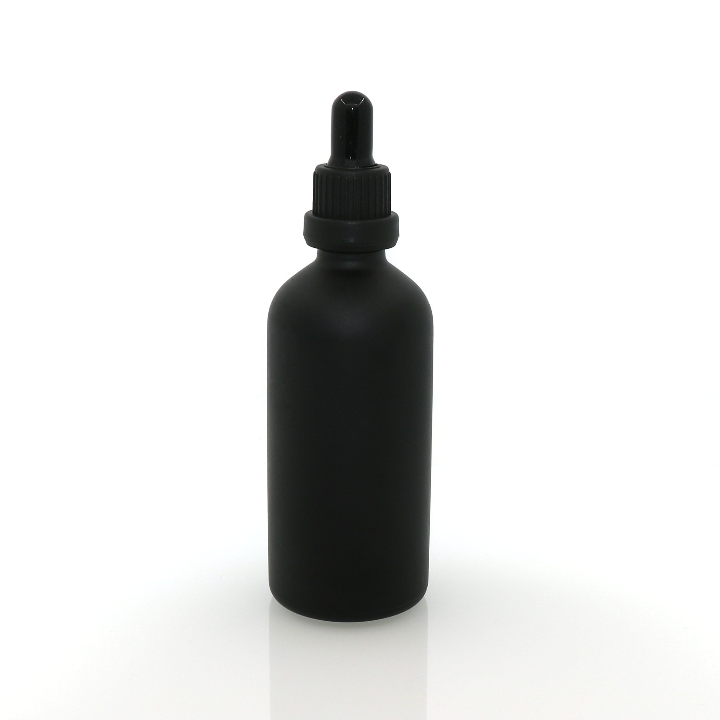 5ml 10ml 15ml 20ml 30ml 50ml 100ml 200ml luxury beard /essential oil black cosmetic bottle with dropper or spray cap