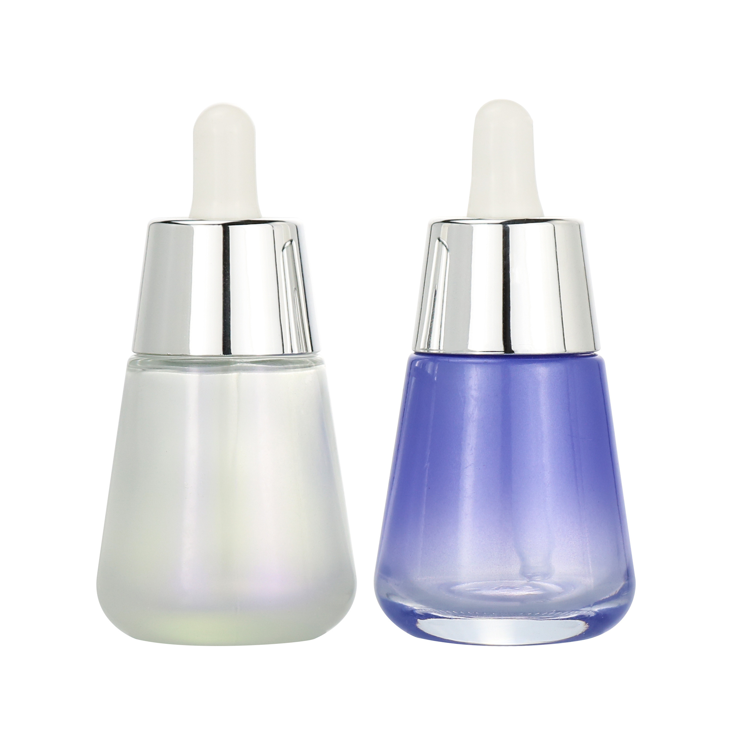 15ml/30ml/60ml end surface eyedropper  glass bottle with free samples cosmetic slanted shoulder anointing oil glass bottle 1oz