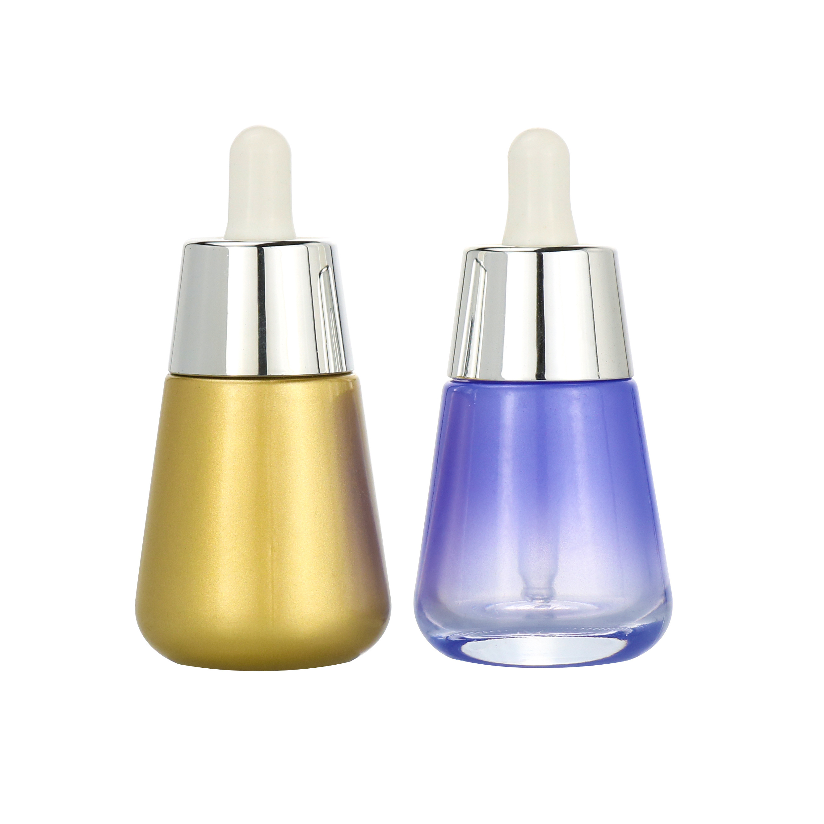 15ml/30ml/60ml end surface eyedropper  glass bottle with free samples cosmetic slanted shoulder anointing oil glass bottle 1oz