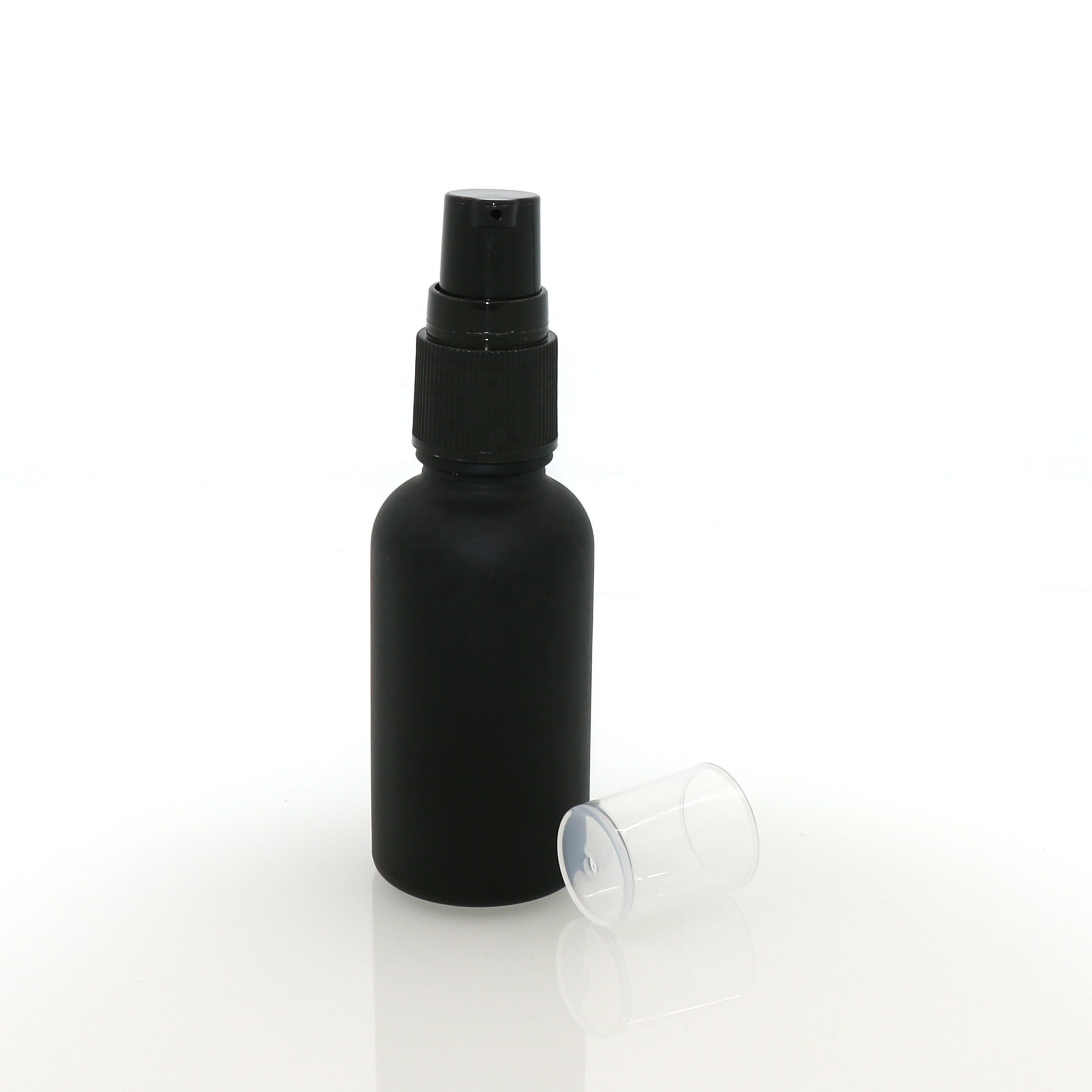 5ml 10ml 15ml 20ml 30ml 50ml 100ml 200ml luxury beard /essential oil black cosmetic bottle with dropper or spray cap