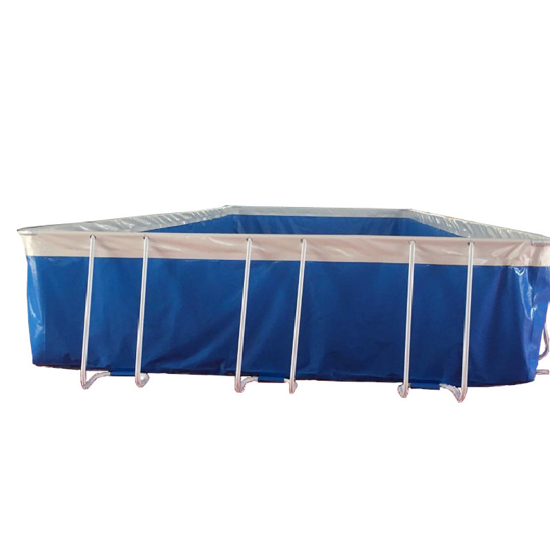 1.2m Deep Rectangle Metal Frame Pool Home Use Outdoor Inflatable Above Ground Swimming Pool