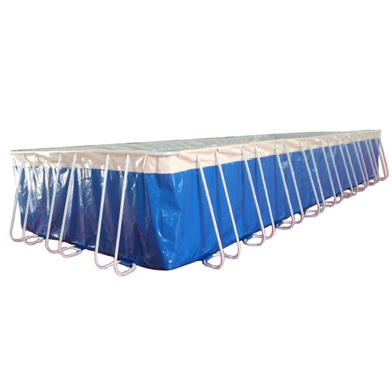 1.2m Deep Rectangle Metal Frame Pool Home Use Outdoor Inflatable Above Ground Swimming Pool