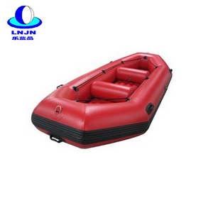 Factory Inflatable Kayak Rowing Plastic Boat 2-4 Person Paddle Dinghy Boat