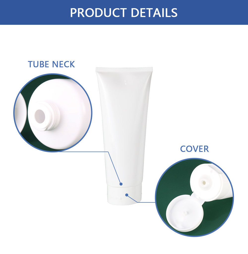 300ml Empty Eco Friendly Biodegradable Plastic PE Shampoo Bottle Hand Cream Body Lotion Soft Cosmetic Packaging Squeeze Tube