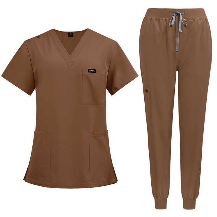 Operating Room Short Sleeve Scrubs Uniforms Women Skin Management Nurse Gowns Surgeon Isolation Gowns Work Uniforms