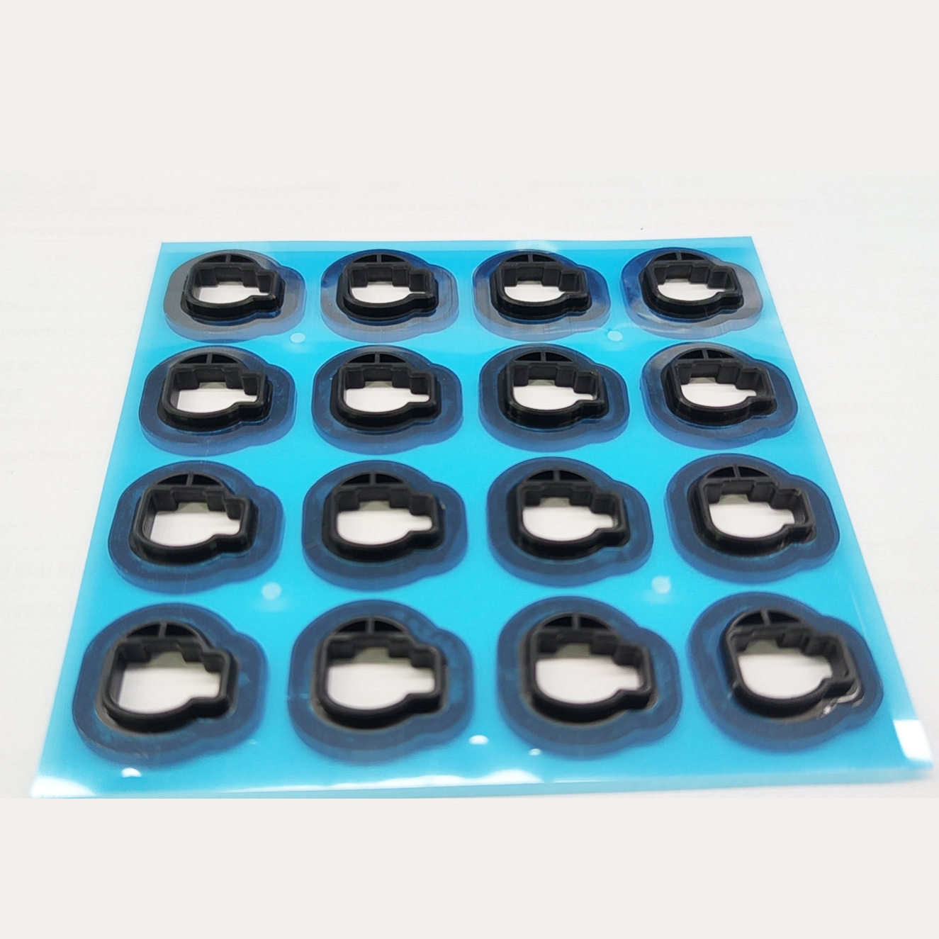 Hot Selling  Waterproof Silicone Rubber Spacers With Adhesive For Industry Equipment