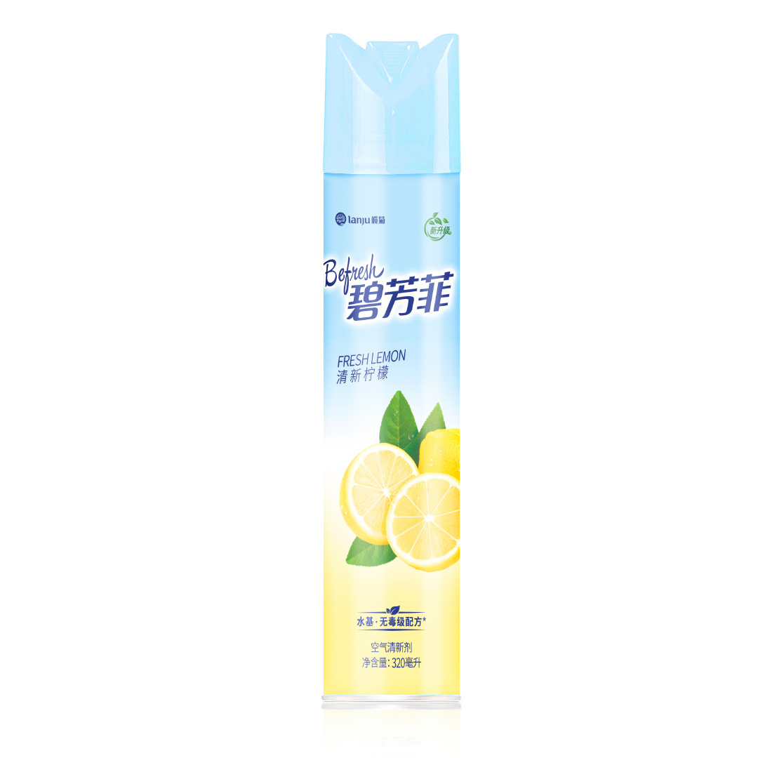 Lanju 320Ml Lemon Air Freshener Spray Home For Room Fragrance