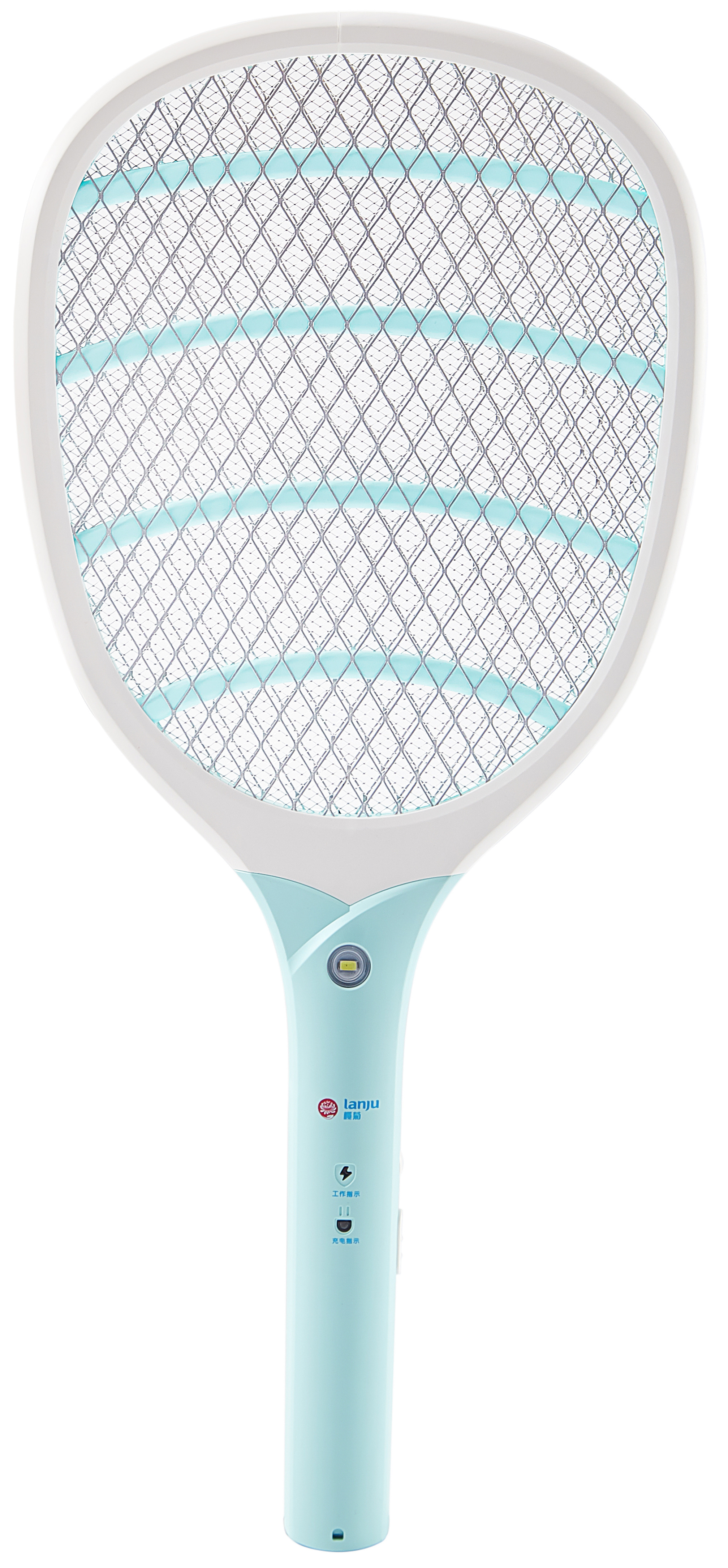 2021 New Self-Recharging Racket Bat Shape Lamp Lanju 2 In 1 Mosquito Fly  Swatter + Rechargeable Mosquito Swatter