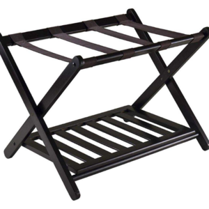 XLJ-02 Wood Foldable Luggage Rack Folding Holder Luggage Stand for Suitcase for Home Bedroom