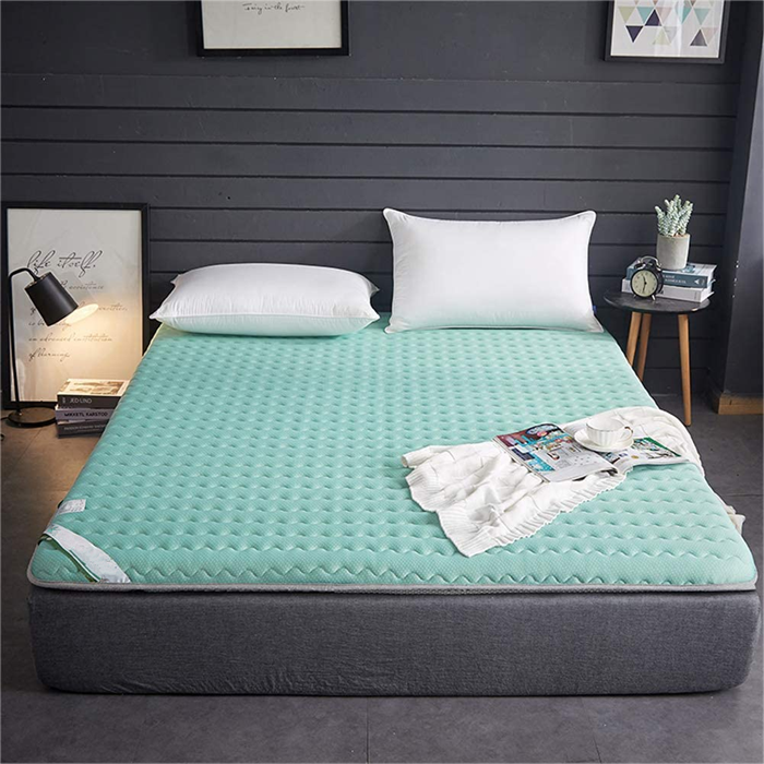 CD-04 Mattress Topper Comfort Soft Skin Friendly Folding Pad Bed Tatami Korean Japanese Massage Mattress Solid Color Full Size