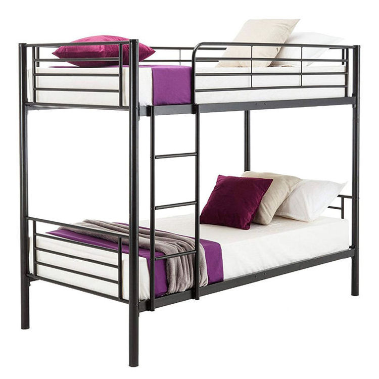 SXC-09 Bunk Loft Bed Frame Design Platform Double Size Home Metal Bunk Beds with Mattresses