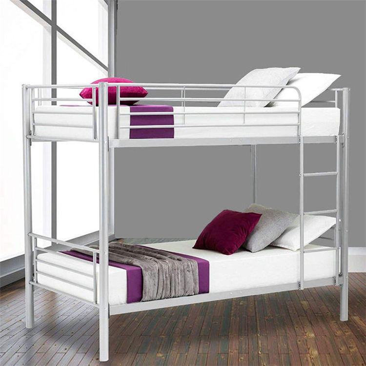 SXC-09 Bunk Loft Bed Frame Design Platform Double Size Home Metal Bunk Beds with Mattresses