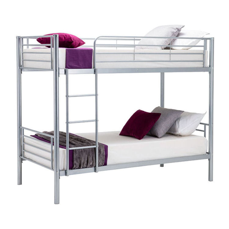 SXC-09 Bunk Loft Bed Frame Design Platform Double Size Home Metal Bunk Beds with Mattresses