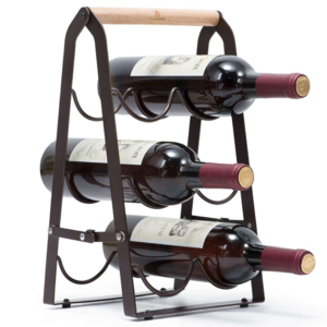 JJ-14 Tabletop Metal Wine Display Rack Kitchen Wine Holder Rack