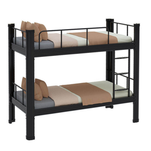 JSC-20  Cheap 2 Layers Bunk Bed For Adult Double Decar Bed Iron Double Metal Bed