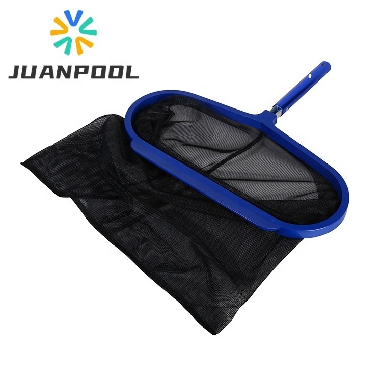 Durable Pool Skimmer Nets Plastic Pool Cleaning Accessories Hotel Swimming Extra Wide Leaf Net Adjustable Leaf Rake For Piscine