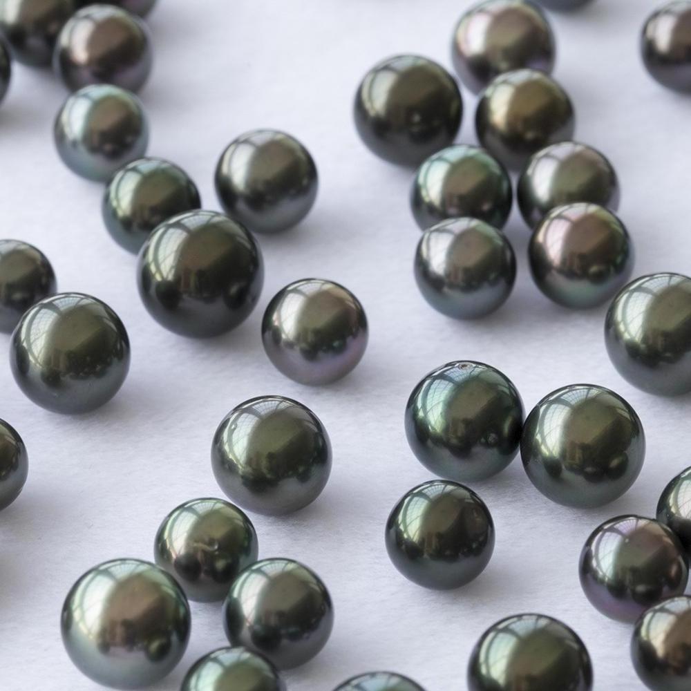 8-11mm Seawater Tahitian round shape pearl loose pearls wholesale natural pearls for making jewelry