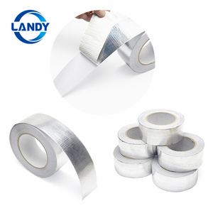 aluminum fiberglass tape fiberglass reinforced adhesive tape,300m aluminium foil insulation silver tape