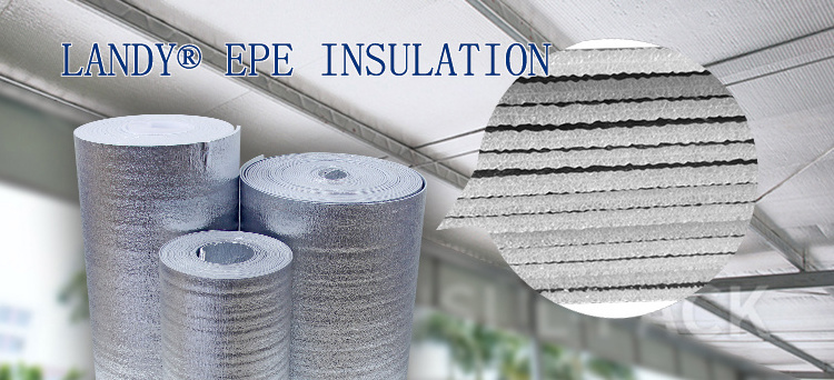 Acoustic Thermal Double Foil Epe Foam Insulation Roll For Attic