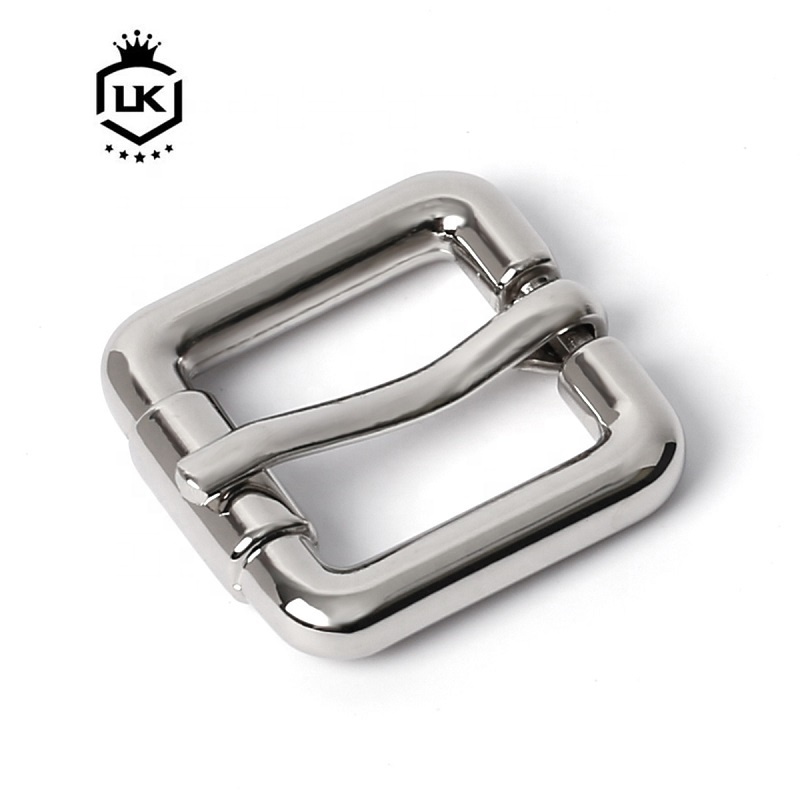 LanKe 16MM High Quality Silvery Plated Belt Buckles Customized Metal Belt Buckle