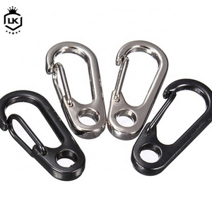 High Quality Metal Release Key chain Key ring Mini Carabiner Clip D-Ring Spring Hook For Camping