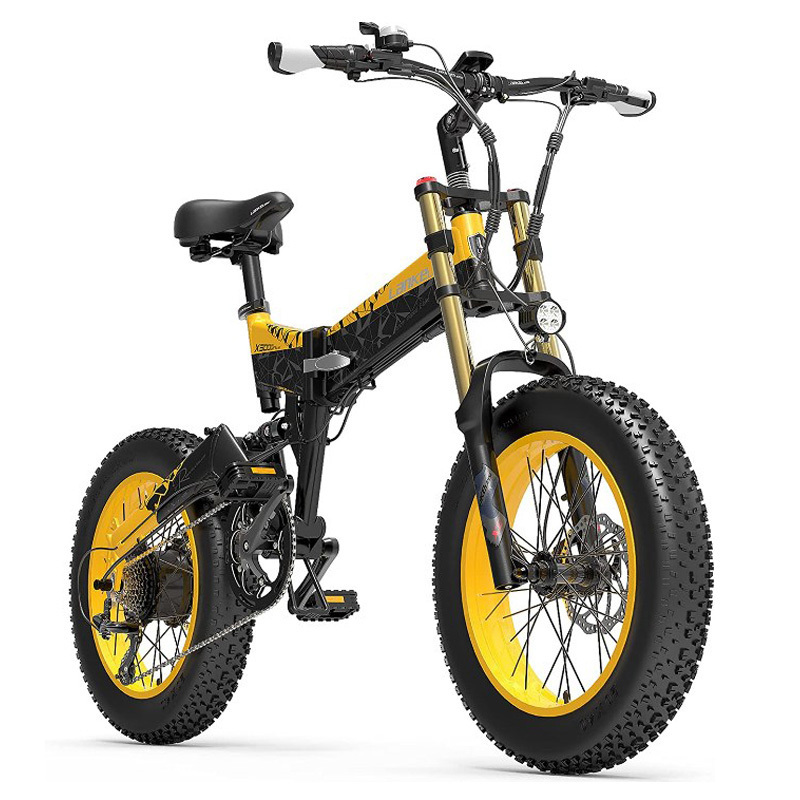 EU warehouse lankeleisi x3000 plus up folding ebike 1000W 20 inch fat tire e bike electric mountain bike adults full suspension