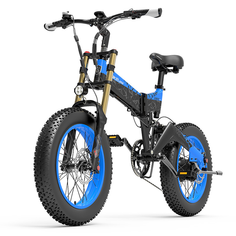 EU  warehouse stock LANKELEISI X3000PLUS-UP 20 inch folding fat tire electric bike 48v 17.5ah ebike 1000w electric bicycle