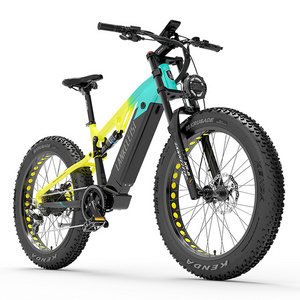 2023 New Lankeleisi RV800 Electric Dirt Bike Adult 26 Inch Fatbike Electric 750W Air suspension Mountain ebike