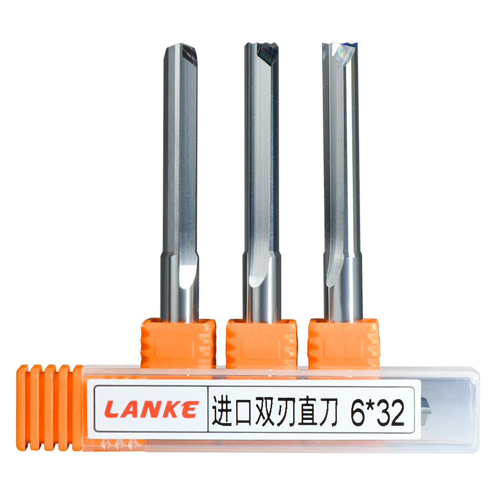 Lanke Custom all sizes Milling Cutters Tungsten Carbide 2 Flutes Straight Bits  End Mills CNC Router Engraving Bit