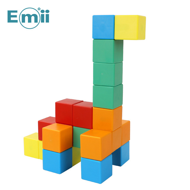 Emii Magnetic Blocks kids hot selling educational magnetic cubes plastic construction toys for kids CPC certified